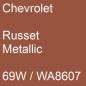 Preview: Chevrolet, Russet Metallic, 69W / WA8607.